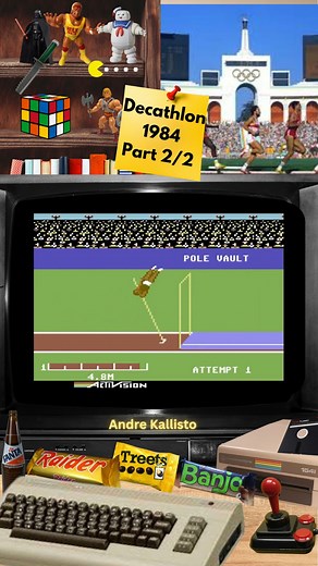 C64 - Decathlon - 1984 - Part 2/2 | Andre Kallisto - Retro Game Videos