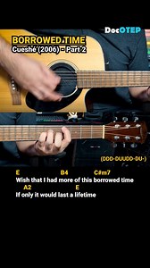 Borrowed Time - Cueshé (2006) Easy Guitar Chords Tutorial with Lyrics Part 2 SHORTS REELS | Doc OTEP Studio