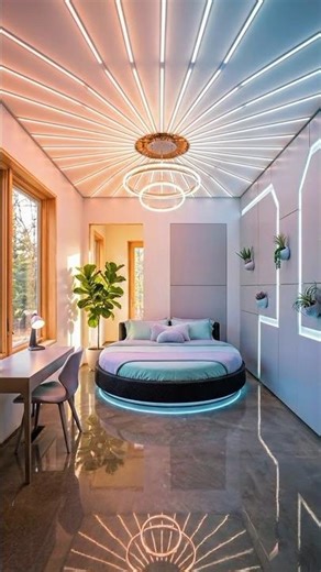 Futuristic LED Bedroom Lighting Ideas for Modern Homes #interiordesign #floor
