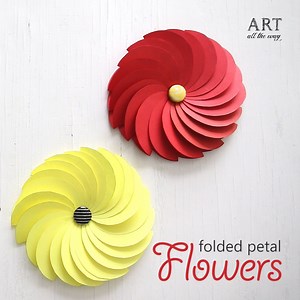 472K views · 4.6K shares | DIY: Folded Petal Flowers Watch more:...