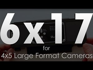 6x17 Roll Film Holder for 4x5 View Cameras