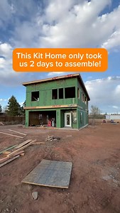 Shell kit in 2 Days! This is our Bozeman shell kit, a 2 story home with a walk out back deck and a large garage on the bottom level. This home only took us 2 days to assemble thanks to our panelized shell process. Shell Kits are great for those wanting to save time and increase the quality of their build! To learn more, check out our website or send us an email. #zipkithomes #tinyhouse #dreamhouse #tinyhome #kithomes #dreamhome #modernconstruction #dreamhomes #kithomebuilder #homeconstruction | 