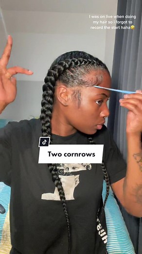 Quick Two Cornrows Tutorial