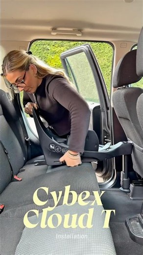 Installing a Cybex Cloud t is just that simple while keeping little one safe ✨ #cybex #carseatsafety