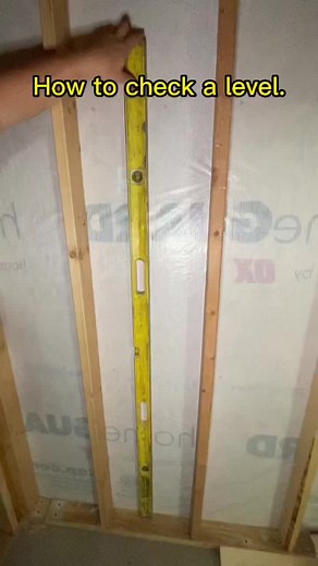 How to check a level. #construction #authentichomes #framing #barndominium #tips #tipsandtricks