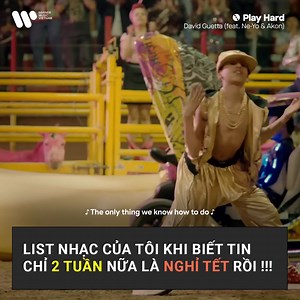 3.6K reactions · 457 shares | Vượt qua thêm 2 cái đầu tuần nữa là được nghỉ Tết rồi 梁, lưu lại list nhạc của David Guetta để tiếp thêm động lực thôi mọi người ơi ⚡  Thưởng thức ca khúc của David Guetta từ playlist “Tết đến Xuân về " & follow để tham gia [GIVEAWAY] nhận quà ngẫu nhiên tại: https://wct.live/NY-2025-wmvn | Warner Music Vietnam | Facebook