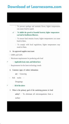 SERVSAFE MANAGER EXAM 2025 QUESTIONS AND ANSWERS