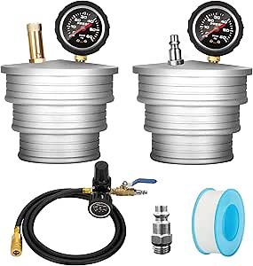 CAC Charge Air Cooler Boost Leak Tester 3", 3.5", 4" Steps, 6061 Solid Aluminum Anti-Slip Grooves for Tractors, Semi-Trucks, Machinery, 150 PSI Regulator and 5ft Extension Line, US & EU Air Fitting
