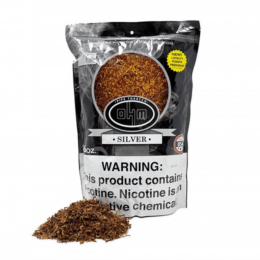 OHM Silver Pipe Tobacco - 1lb Bag - Windy City Cigars