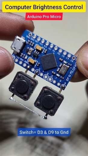 Computer Brightness Control by Arduino 🔥😮 #electroeshu #electronics #technology #DIY #arduino #computer | ElectroEshu