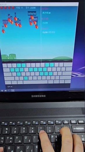 파이썬 으로 만든 타자 연습게임 #개발자브이로그 #coding #게임만들기 #타자연습 #python #pygame