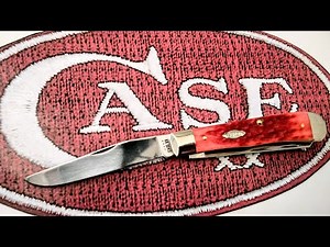 MY FIRST CASE, Bone Trapper that is ~ the Case Dark Red Bone with Peach Seed Jigging & Carbon Steel