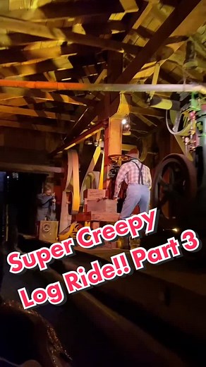 Timber Mountain Log Ride Part 3 #nature #wild #wildlife #rollercoaster #waterride #themepark #fyp #knottsberryfarm #creepy #disney #disneyland #uni