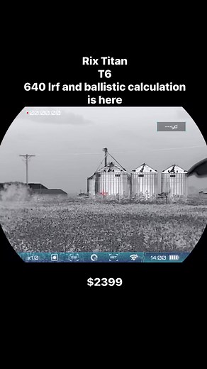 The New Rix Titan T6 640 lrf scanner with ballistic calculation is here. Retail $2399 TITAN features a 1920×1080 OLED display, offering 2.5 times the resolution of standard 1024×768 OLED screens. The increased pixel density provides an ultra-HD viewing experience with unparalleled target clarity, even in complete darkness.TITAN allows for one-handed operation, making it easy to adjust settings while holding the device. The focus wheel, placed near the eyepiece, lets you fine-tune with a single f