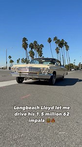 32 reactions · 212 comments | Longbeach Lloyd let me drive his 1.5 million 62 impala  @longbeach_lloyd #mrgotdamnit #longbeach #impala | Mrgotdamnit Man | Facebook