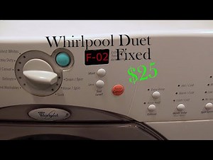 Whirlpool Duet Washer F02 Error Fixed Replacing the Pump 461970228513