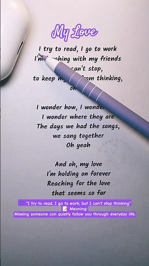 Easy English Karaoke | My Love – Sing & Learn English