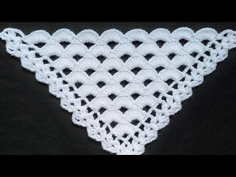 Cómo Tejer Chal a Crochet paso a paso/Beautiful Crochet Shawl Pattern/Châle Crochet/Clases a Crochet