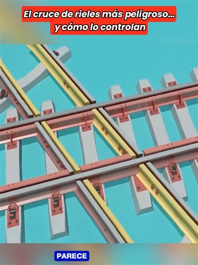 El cruce de vías que parece simple… pero es pura ingeniería de precisión #aprendeentiktok #fyq #foryour