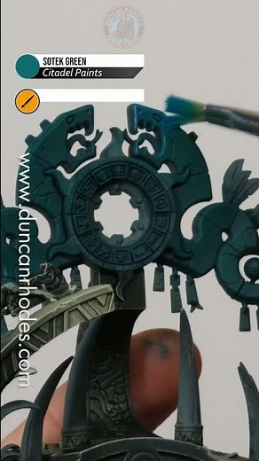 How I paint Turquoise Stone | Lord Kroak | Warhammer | Duncan Rhodes #shorts