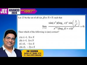 Let S be the set of all (α, β) ∈ R × R such that lim (x→∞) [ sin(x²) (logₑ x)ᵅ sin(1/x²) ] / [ xᵅᵝ