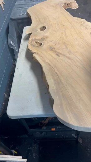 I’ve got more hours in this Olivewood slab table than I can count but she finally grew legs and learned to stand alone! The @gunslingert.tv custom wood burn table was quite the undertaking but I couldn’t have asked for a better customer with all the patience and trust for artistic freedom. Also shout out to @flowylinedesign for the perfect table legs! #woodtable #epoxytable #liveedgetable #rivertable #liveedge #tabledecor #woodburn #woodwork #woodburning #pyrography #fyp #sportfishing #bluemarli