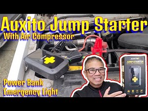 How to use Auxito Jump Starter with Air Compressor
