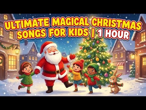 Ultimate Magical Christmas Songs for Kids | 1 Hour Holiday Playlist with Jingle Bells & Santa 🎄🎶