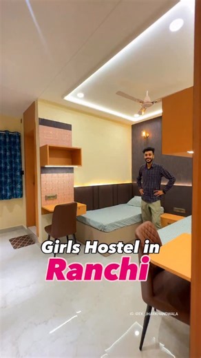 RANCHI’S BLOGGER/ INFLUENCER on Instagram: "Save and share this video with all the girls of ranchi who’re looking for comfortable stay in the city🙏 Location: Purulia road , near Kashyap eye hospital , Jashn restaurant k just bagl wali lane mein 200 meter andr . Contact : 7004950653 Or 9153794048 or 7870010000 . 👉Double bed wala non AC Room ka price hoga: 11k , jisme 3 time fooding + sari facilities rahegi jo video m btai ge hai. . 👉Double bed AC Room ka options 2 ar hain , 1 ka price 14k hai
