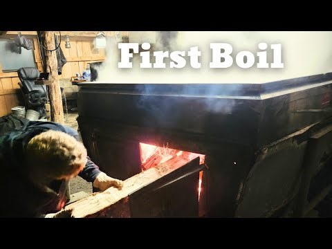 Sap Is Finally Running! First Maple Syrup Boil of the Season 🍁