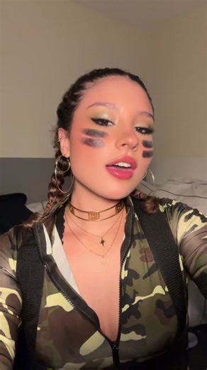 Military Costume Makeup Inspiration for Halloween 🪖🎖️💚