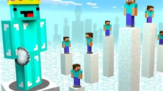 【双语60fps】Skeppy我困住了 100 名玩家，但雪每 20 秒就会升起......[熟肉]