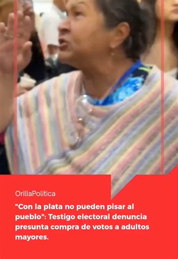 Una grave denuncia pública sobre presuntas irregularidades y constreñimiento al elector empañó la jornada de escrutinios, luego de que una ciudadana expusiera ante los asistentes un supuesto entramado de compra de votos que involucraría a personas de la tercera edad. De acuerdo con el testimonio capturado, la denunciante, quien afirmó haberse desempeñado como testigo electoral dentro del recinto, relató con indignación cómo se habrían instrumentalizado a varios adultos mayores para alterar los r