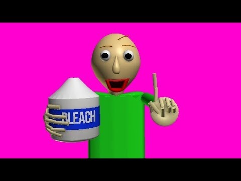 Baldi puts bleach in his eyes