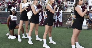 SIUC Cheerleader Continues Protest