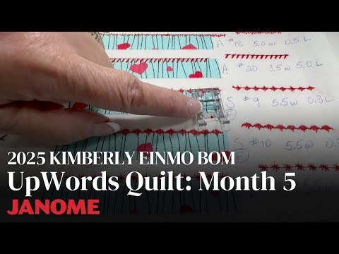 Kimberly Einmo UpWords Quilt: Month 5