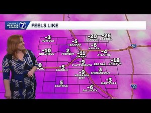 Bitterly cold start Sunday morning for Omaha area