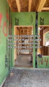 Need something to do other than doom scroll? Building your dream home can feel impossible and may seem like it will take forever. We wanted to fix that. We have created a new way so people can build their dream home in a matter of two weeks, without sacrificing the quality. We build every one of our houses in our shop, keeping your house safe from weather delays and so we can mitigate waste. To build your dream home with Zip Kit homes, click the link in our bio! #dreamhouse #dreamhome #zipkithom