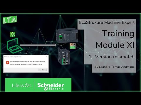 Machine Expert - Selected target system is different from the connected device. Version mismatch