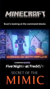what I'm looking at the command blocks - FNAF sotm map in Minecraft #shortsvideo #fnaf #fnafshorts