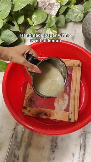 Kaagaz Studio | Transformation of kitchen scraps 🍋 to textured paper📜 Kaagaz Studio Handcrafted for sustainable living! #ecofriendlyindia #handmadeindia... | Instagram