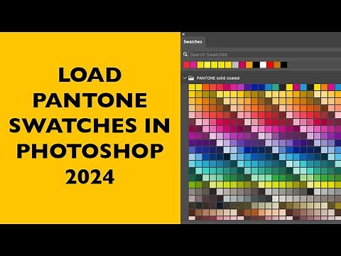 Load Pantone swatches in Adobe Photoshop 2024