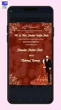 Canva Wedding Card Tutorial | Invitation Design in Canva | Part 5 ‪@mairanaeem10‬ #shorts