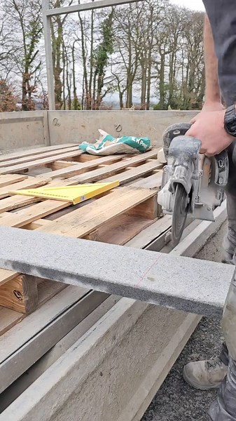 Installing a Beautiful Granite Front Door Step
