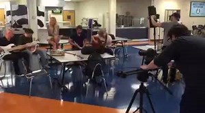 Country music star - and Centennial High alum - Kelsea Ballerini returned to CHS today to shoot a music video and reunite with former teachers and staff. Here's a clip from the video shoot. | Williamson County Schools