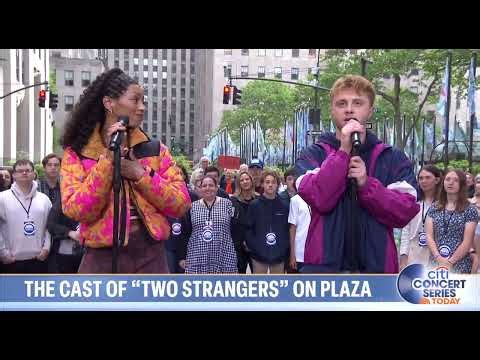 Two Strangers Carry a cake across New York Perform if I Believed on Today