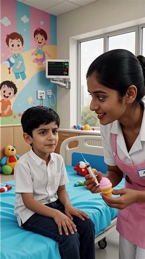 नर्स: Injection या Ice Cream? बच्चे का जवाब सुनके 😂 #shorts