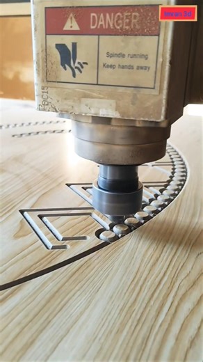 CNC Geometric Wood Cutting #imran3d #shorts