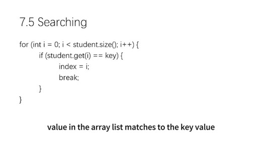 AP CSA Arraylist Searching - Jerry Li