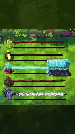PvZ 1 Fusion - All Cactus Plants With Fast Bullet Vs Zombies - Who will win